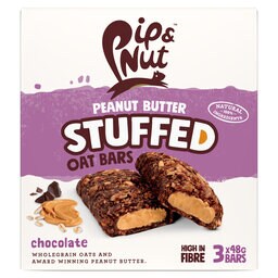 Pip&Nut | Haverreep | Pindakaas | Chocolade 3 x 48 gr