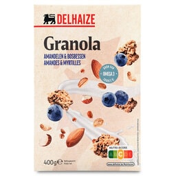 Delhaize | Granola | Amandelen & bosbessen | Omega 3 400 gr