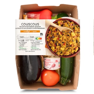 Delhaize | Maaltijdbox | Couscous | Kip 