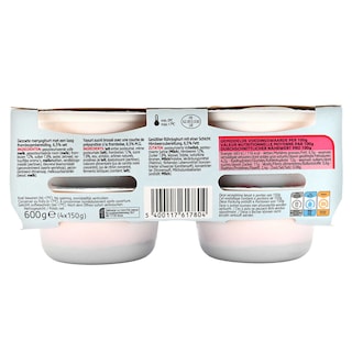 Delhaize | Yoghurt | Greek Style | Vol | Framboos 4 x 150 gr