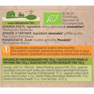Delhaize | Bio | Beurre | Amande | Bio 250 gr