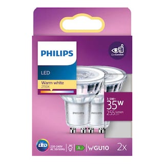 Philips | Lamp | LED 35W GU10 WW 230V 36D ND | Eco 2 pc