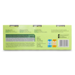 Delhaize | Petits pois | Etuvées | Extra fins | Boîte 