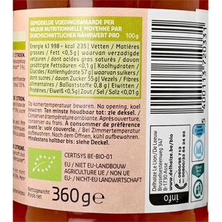 Delhaize | Bio | Confiture | Orange | Bio | FT 