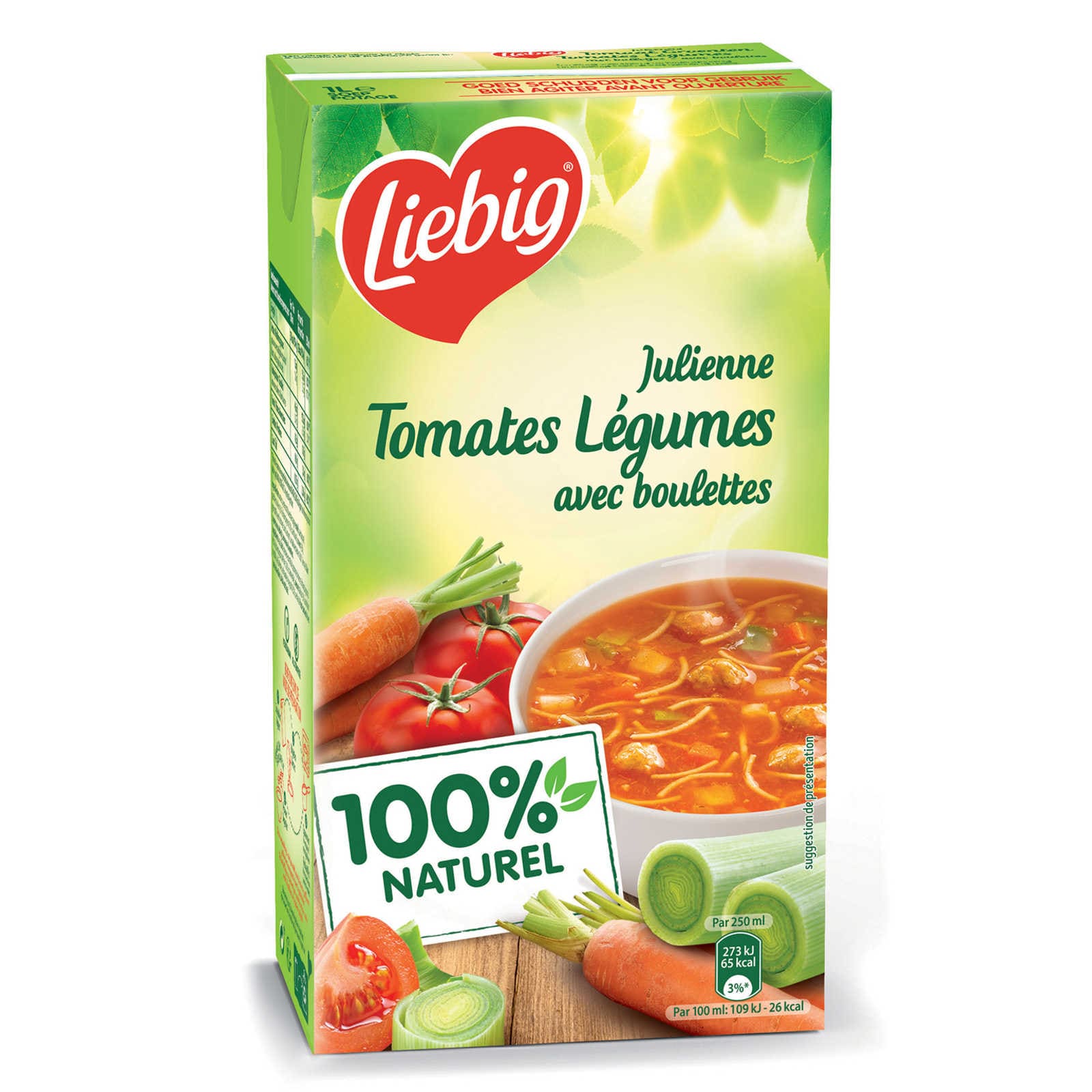 Liebig Soep | Julienne | Tomaat-Groenten-Balletjes