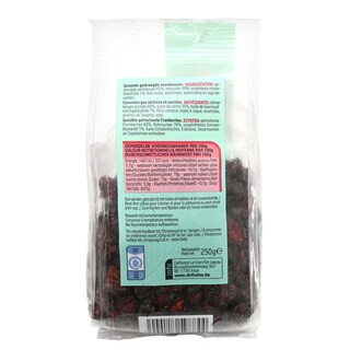 Delhaize | Canneberges | Seché 250 gr