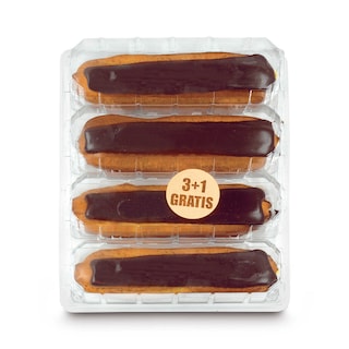 Delhaize | Eclairs | Chocolade | 3+1 gratis 