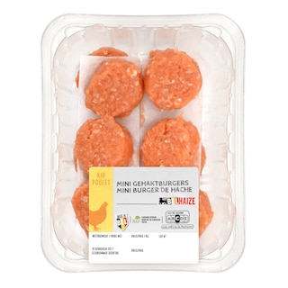 Delhaize | Mini burgers | Poulet | Haché 