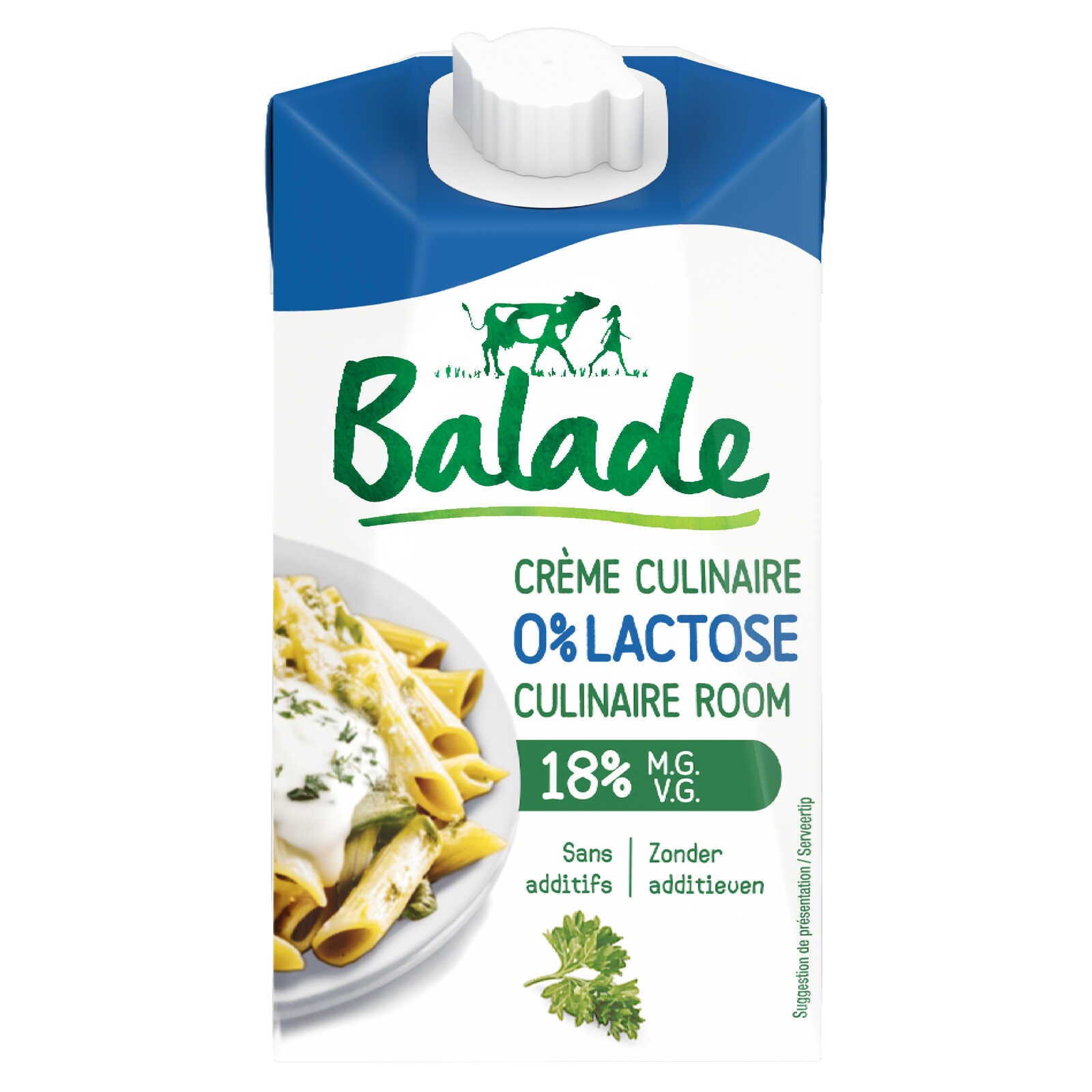 Balade 0% Lactose | Lichte room 18% VG | Eco