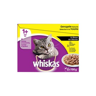Whiskas | Aliment chat | Volaille | Sauce 18+6 