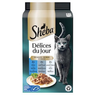 Sheba | Kattenvoeding | Saus | Mix vis 6 x 50 gr