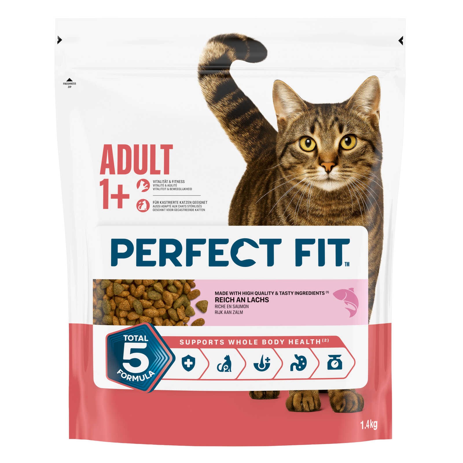 Perfect Fit Kattenvoeding | Brokjes | Adult | Zalm