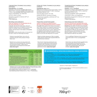 Delhaize | portions de thon pacifique MSC 