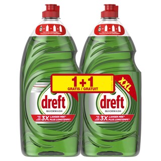 Dreft | Quickwash | Vloeibaar Afwasmiddel | Original | 1+1 2 x 1,05 l