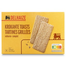 Delhaize | Krokante toasts | Tosti Croc | Halfvolkoren 