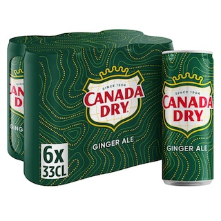Canada Dry | Ginger Ale | Blik 6 x 33 cl