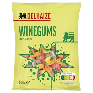Delhaize | Bonbons | Wine Gums acidulés 500 gr