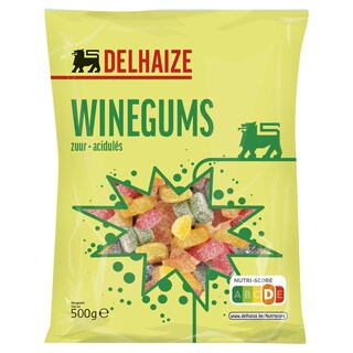 Delhaize | Bonbons | Wine Gums acidulés 500 gr