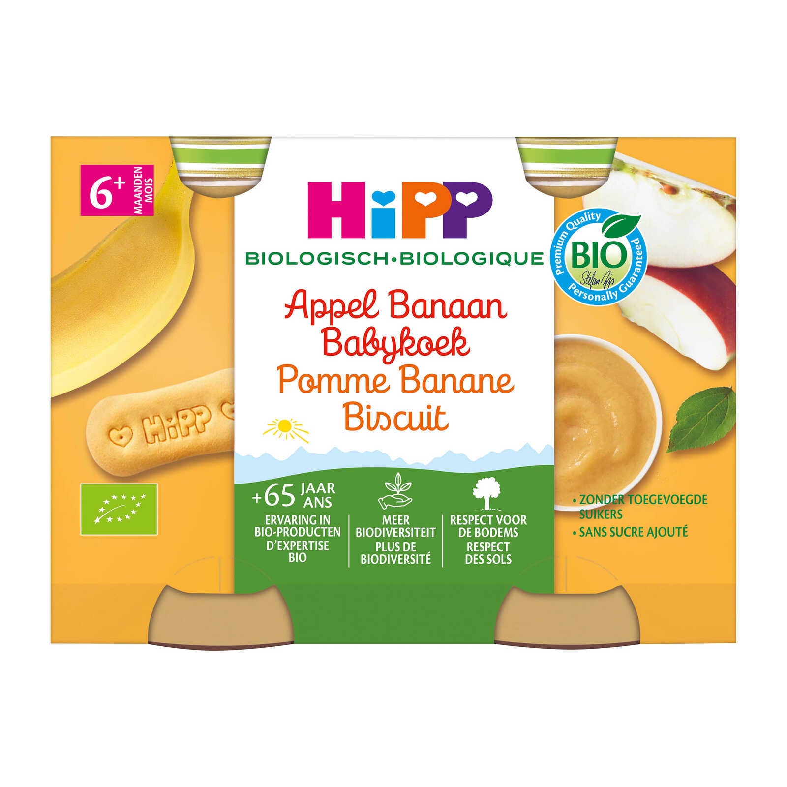 Hipp Fruitpap | Appel Banaan Koek | 6M | Bio