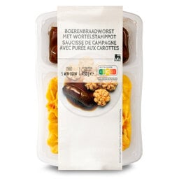 Delhaize | Saucisse | Purée de carotte 450 gr