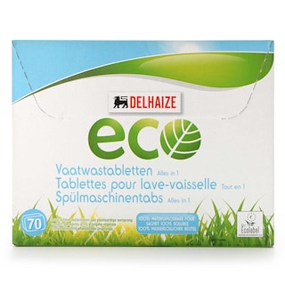 Delhaize | Eco | Tabs lave-vaisselle | All in one | 70ST | Eco 