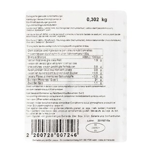Delhaize | Bio | Butcher Burger | Bio +/- 300 gr