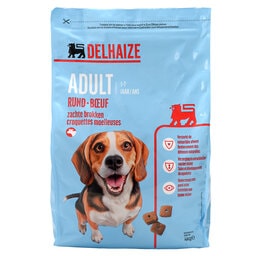 Delhaize | Aliment chien | Croquettes | Adult | Boeuf 
