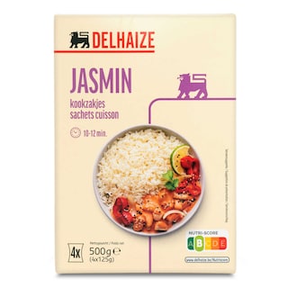 Delhaize | Rijst | Thai | Jasmijn | Kookbuiltje 4 x 125 gr