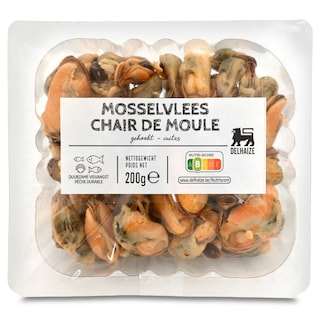 Delhaize | Mosselvlees | Gekookt 