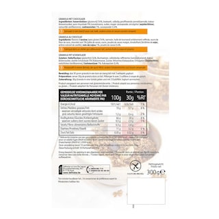 Delhaize | No-Gluten&nbsp;!&nbsp; | Flocons d'avoine | Chocolat | Noix de cajoux 300 gr