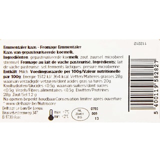 Delhaize | Emmental | Mini portion 120 gr