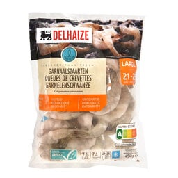Delhaize | Crevettes décortiquées 21/25 