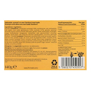 Fin | Scampi's | Gekookt | Tandoori 