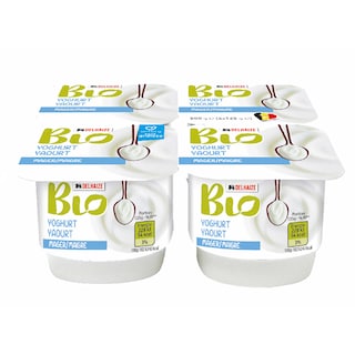 Delhaize | Bio | Yoghurt | Mager | Bio 4 x 125 gr