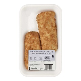 Delhaize | Dos de cabillaud | Pané +/- 280 gr