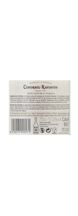 Codorniu | Cava | Raventós | Bio | Brut 