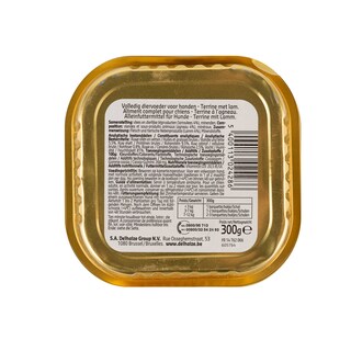 Delhaize | Aliment chien | Terrine | Adult | Agneau 300 gr
