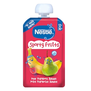Nestlé | Knijpzakje | Peer Framboos | 12M 