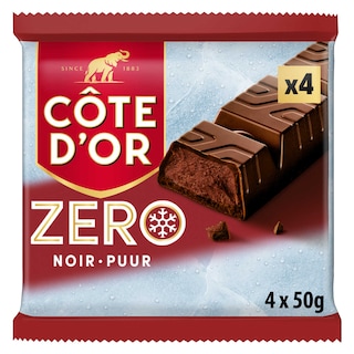 Côte d'Or | Chocolat | ZERO | Chocolat Noir | 4 Pcs 