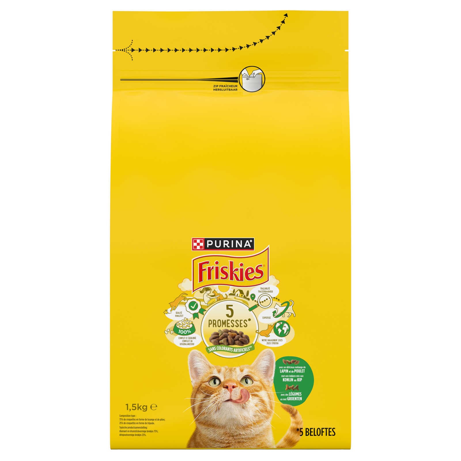 Friskies Kattenvoeding | Adult | Brokjes | Kip