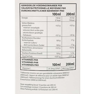 Delhaize | Sap | Sinaasappel | Zonder pulp 