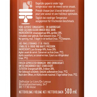 Delhaize | Jus | Orange-Fraise | Frais 50 cl