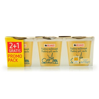 Delhaize | Pudding | Vanille | 2+1 gratis 