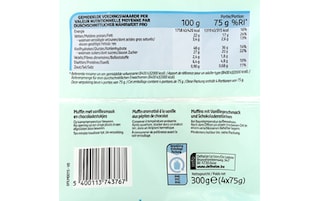 Delhaize | Muffins | Vanille | Stukjes chocolade 