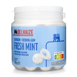 Delhaize | Kauwgom | Freshmint | Gevuld 98 gr