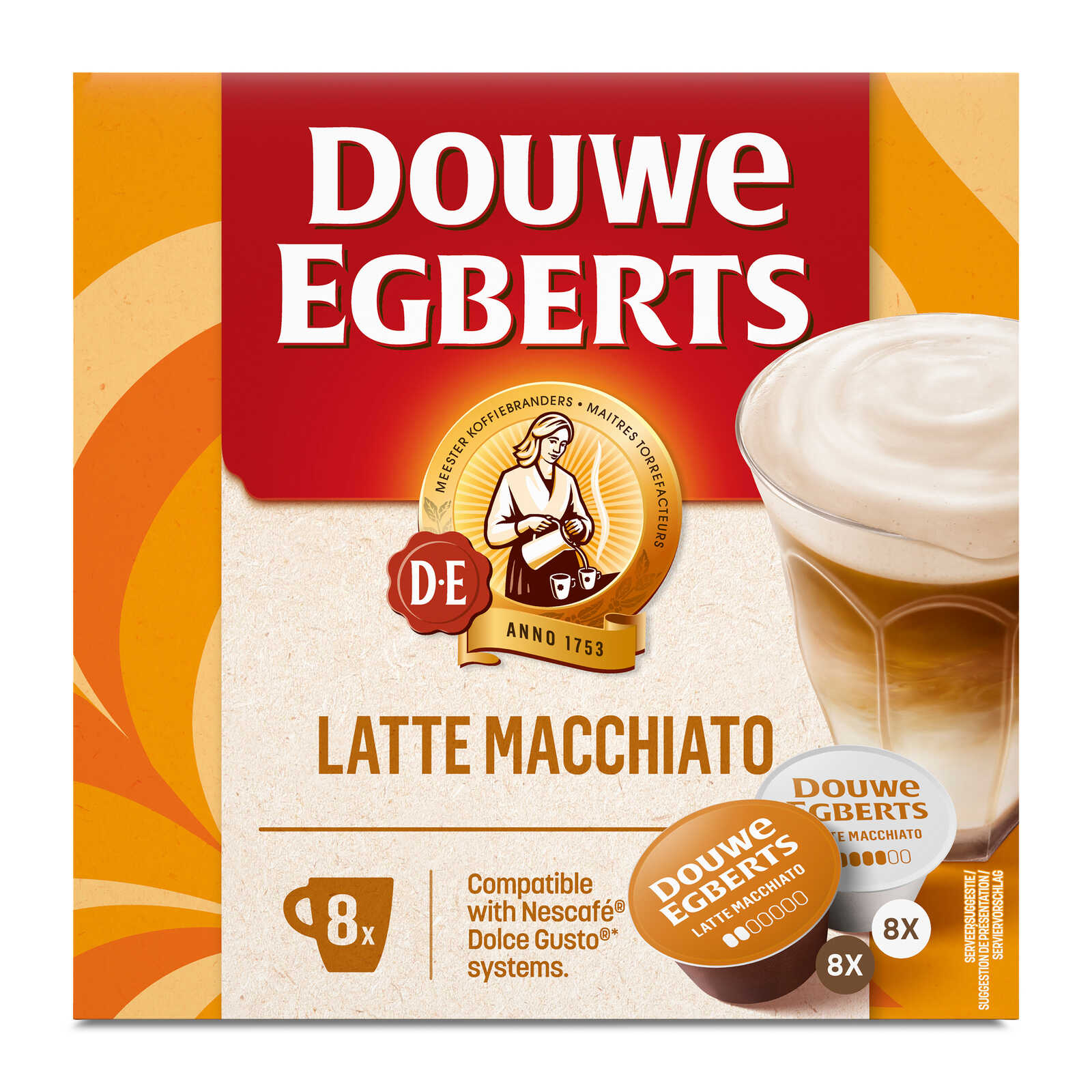 Douwe Egberts Koffie | Latte Macchiato | Dolce Gusto caps