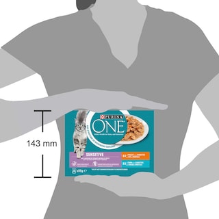 Purina ONE | Sensitive | Kattenvoeding | Adult | Pâté | Kip 