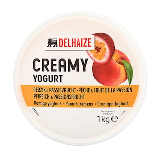 Delhaize | Yaourt | Entier | Pêche et fruit passion 