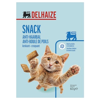 Delhaize | Kattensnacks | Snoepjes | Anti haarbal 60 gr