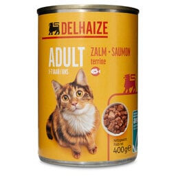 Delhaize | Aliment chat | Terrine | Saumon 